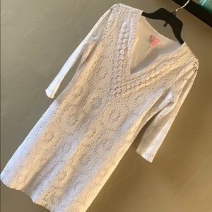 Lilly Pulitzer White Lace Dress